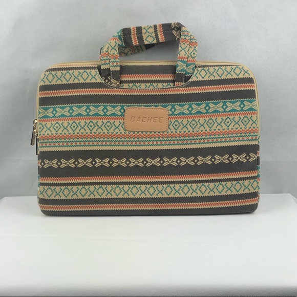 Handbags - Dachee Bohemian Canvas 15” Laptop Bag Sleeve